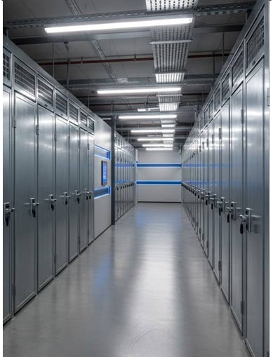 Clean and well-maintained storage