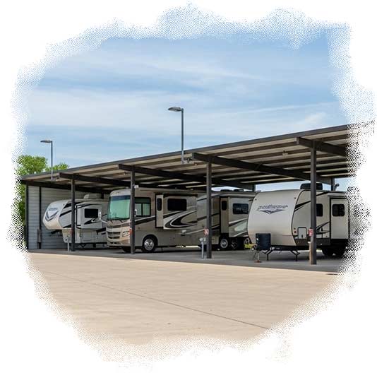 Sheltered parking for vehicle protection