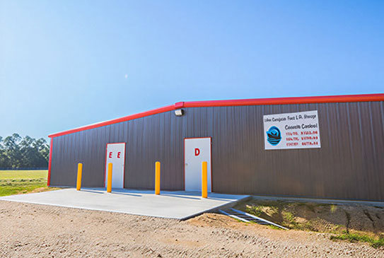 Covered RV storage space